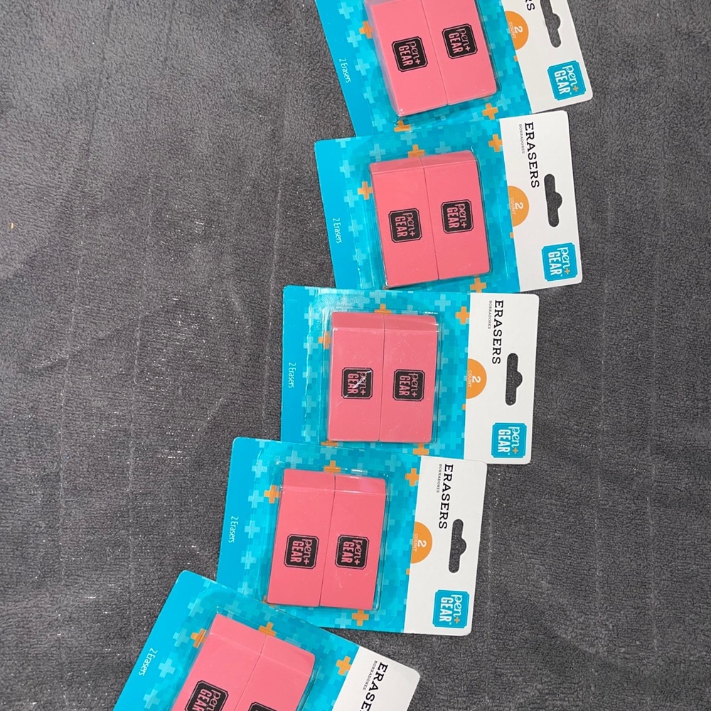 Pen gear 2ct erasers5 packs
